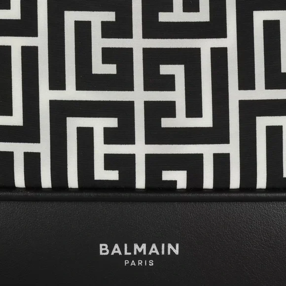 NEW Authentic Balmain Black White City All-Over Belt Bag Waist Bag - Picture 7 of 10